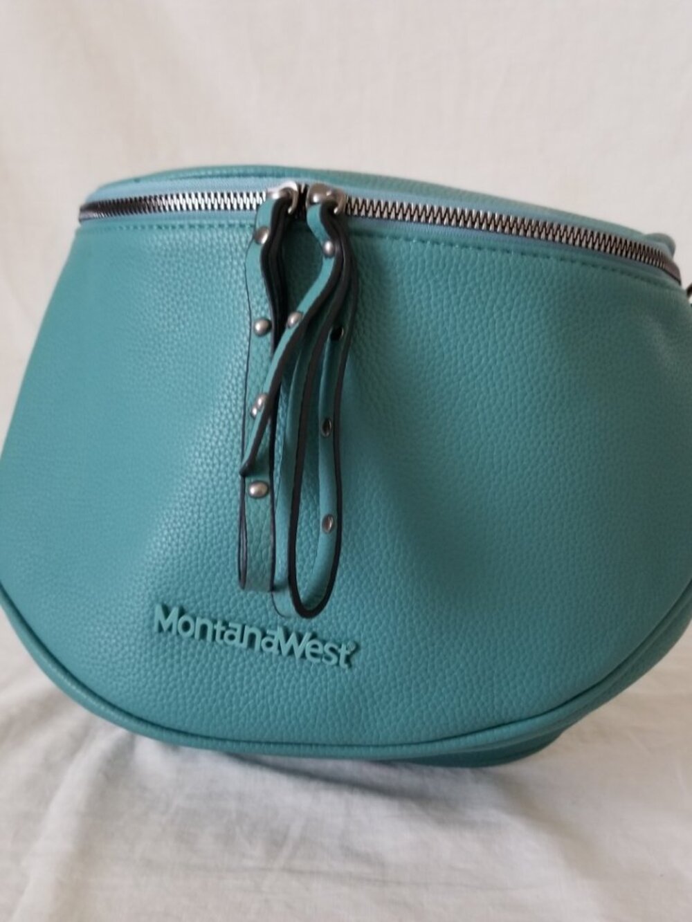 NWT! Turquoise Montana West Faux Leather Shoulder Crossbody Bag w/Coin Pouch - Picture 4 of 12